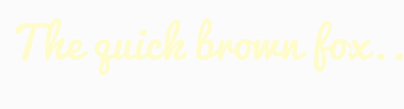 Image with Font Color FEFCCB and Background Color FCFBFB